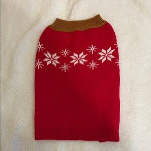 Red Snowflake Pet’s Sweater